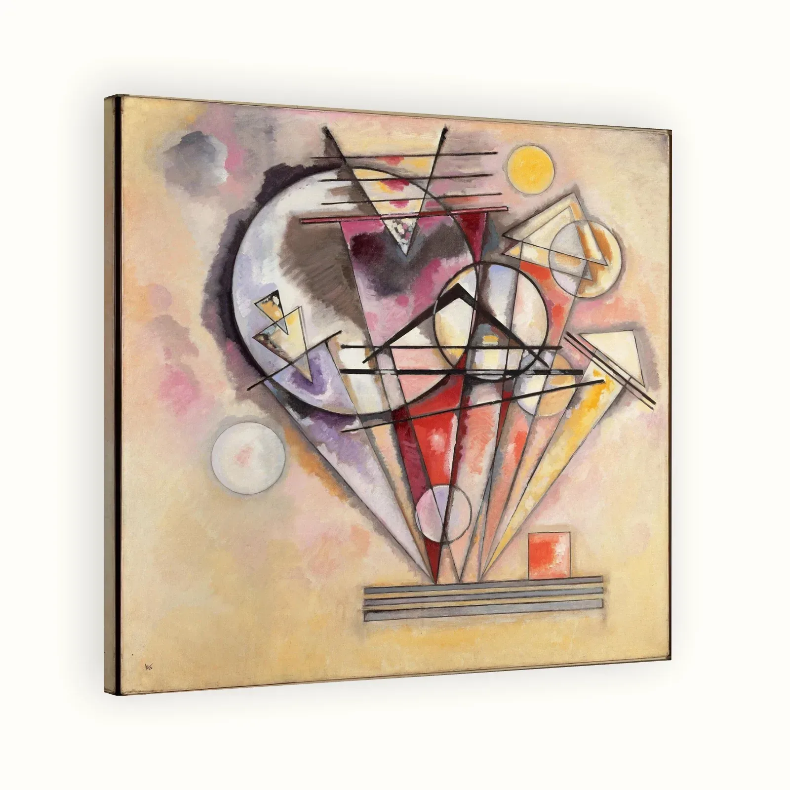 On the Points by Wassily Kandinsky, 1928: Stretched canvas