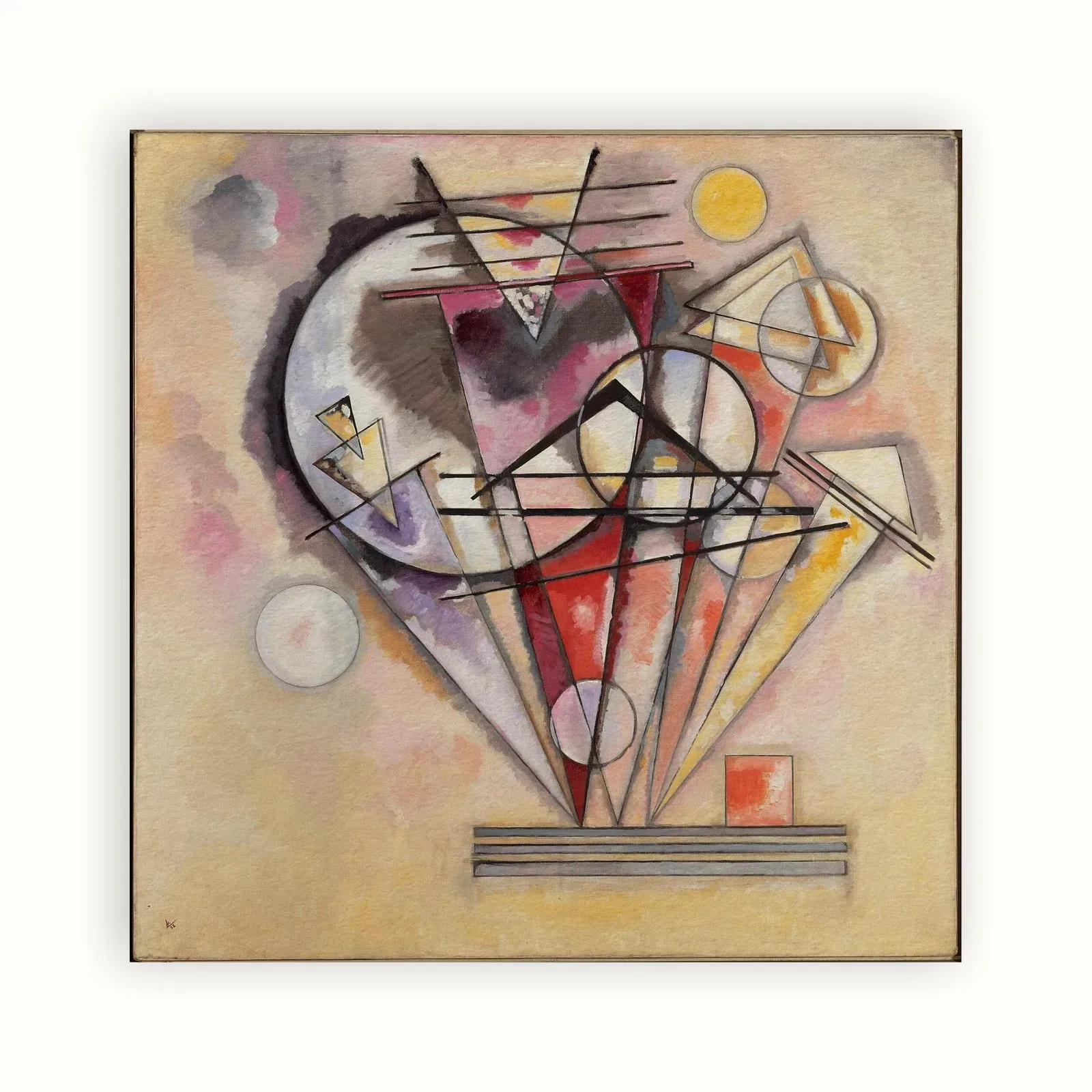 On the Points by Wassily Kandinsky, 1928: as a fine art print