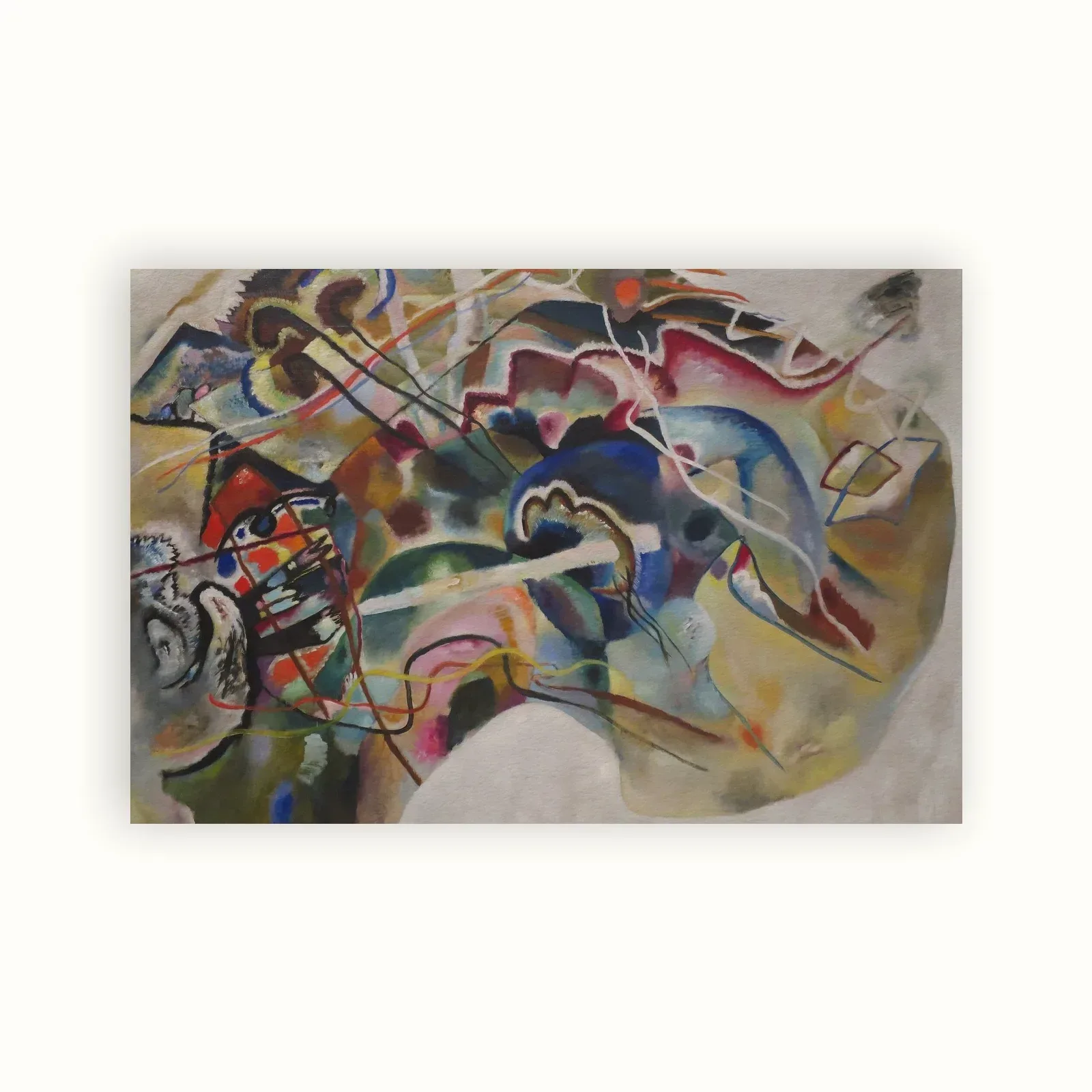 Painting with White Border by Wassily Kandinsky, 1913: as a fine art print