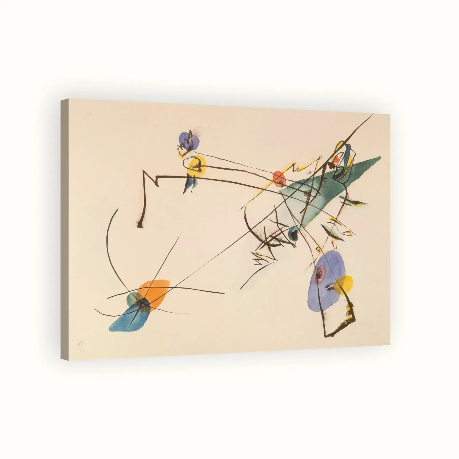 Simple by Wassily Kandinsky, 1916: Stretched canvas