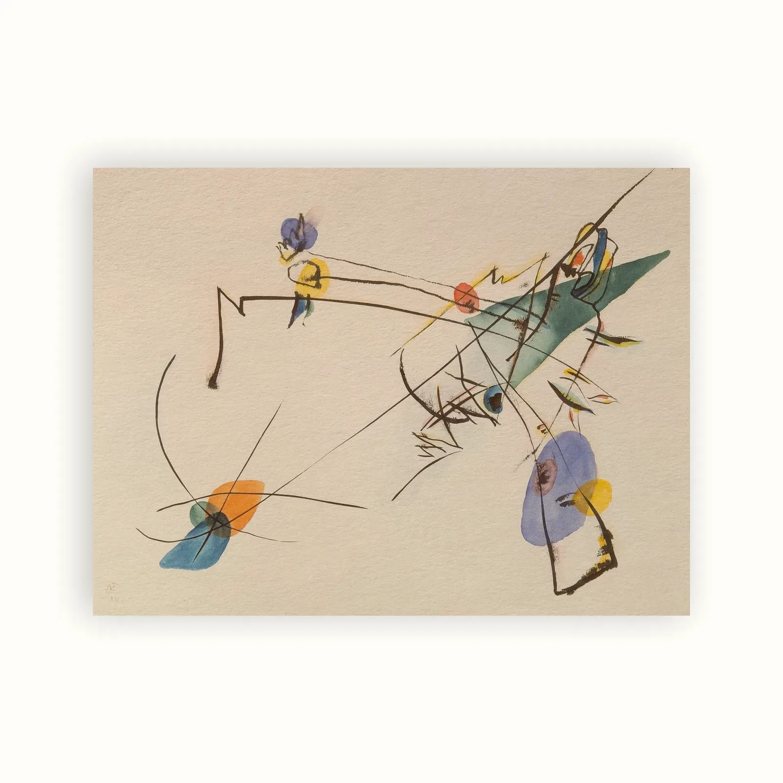 Simple by Wassily Kandinsky, 1916: as a fine art print
