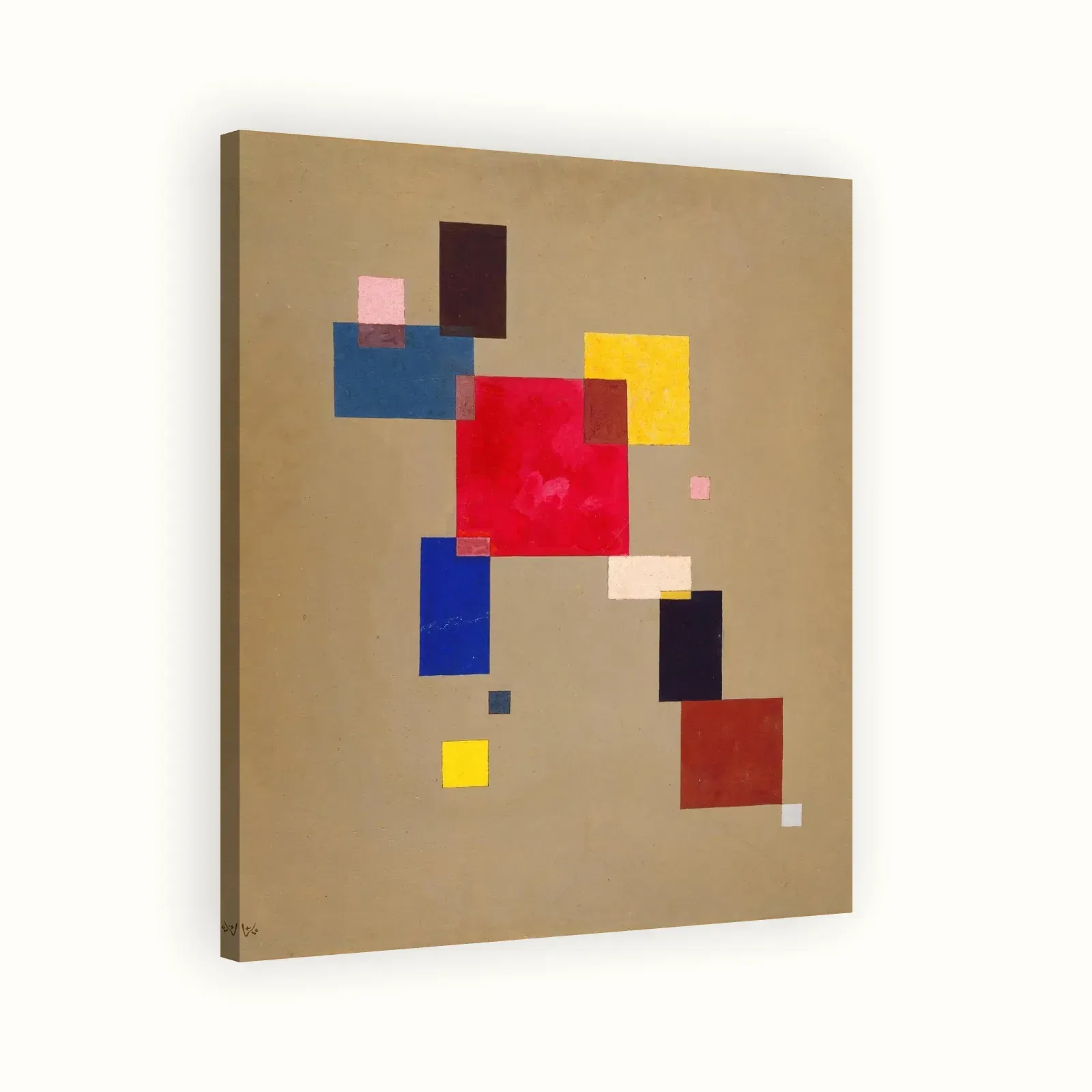 Thirteen Rectangles by Wassily Kandinsky, 1930: Stretched canvas