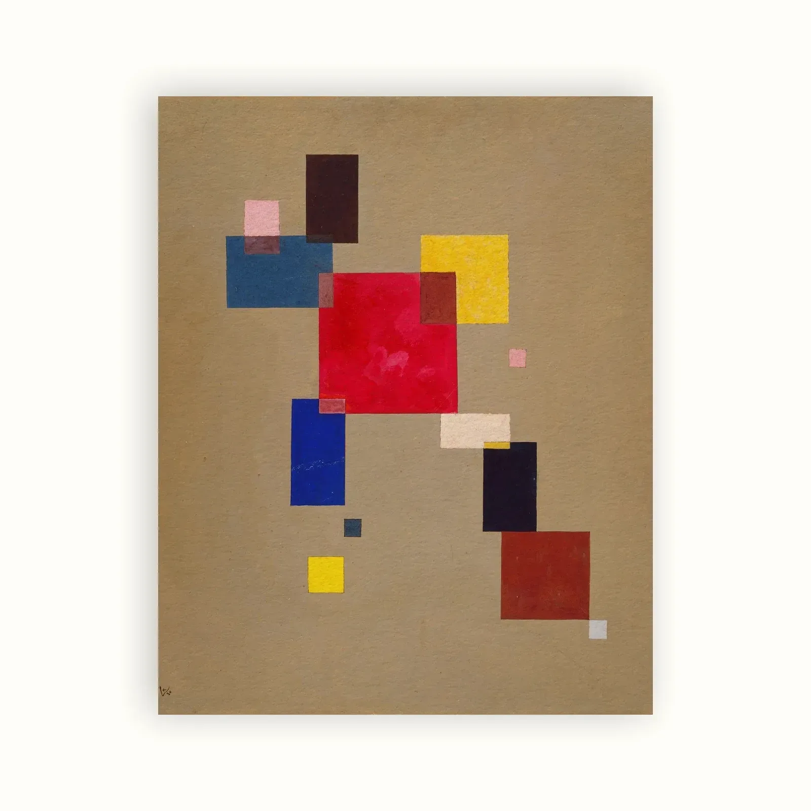 Thirteen Rectangles by Wassily Kandinsky, 1930: as a fine art print
