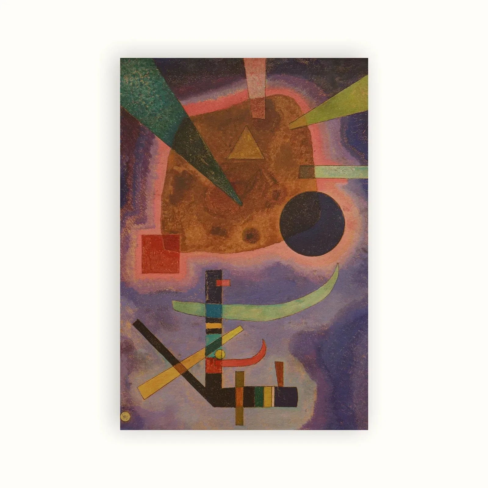 Three Elements by Wassily Kandinsky, 1925: as a fine art print