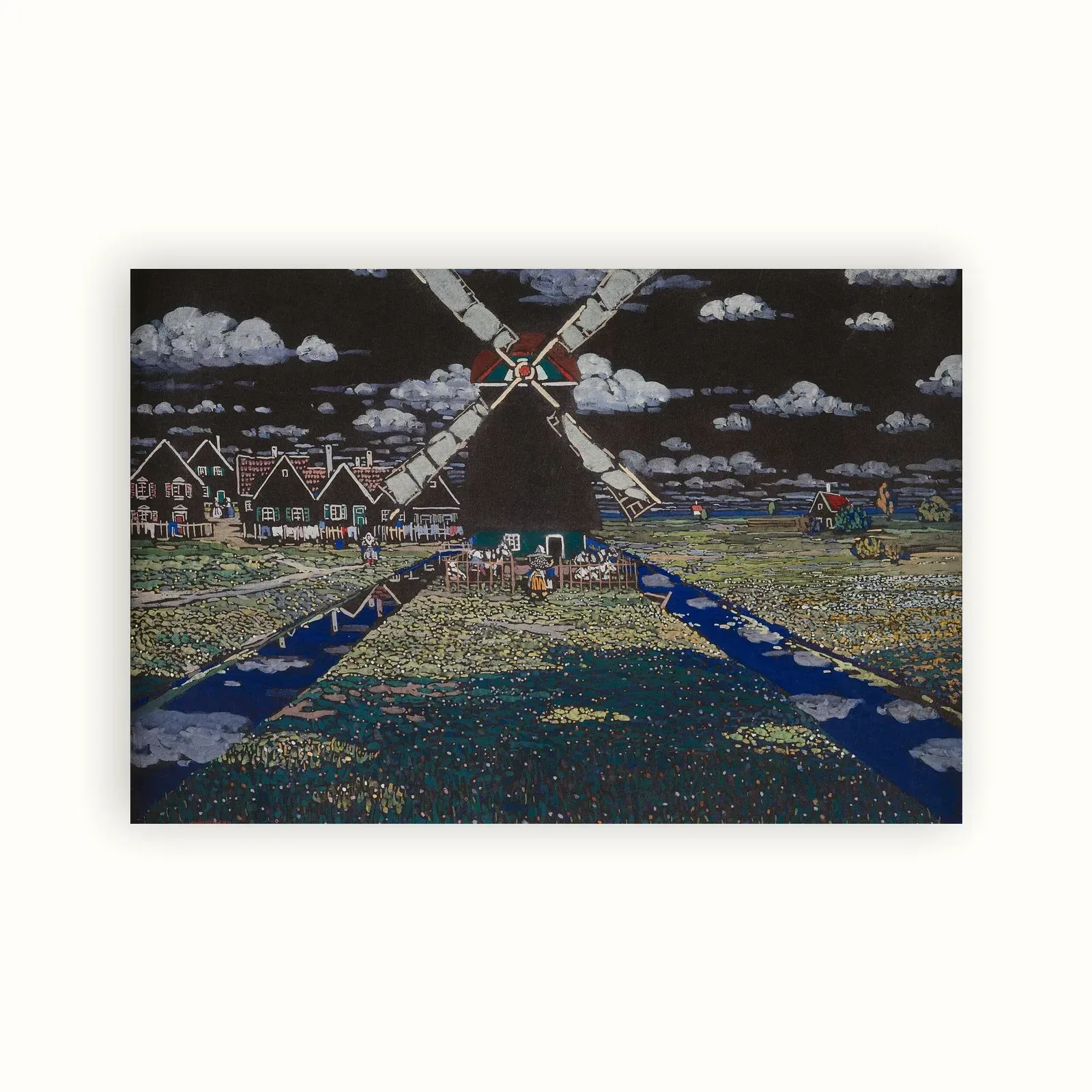 Windmill in Holland by Wassily Kandinsky, 1904: as a fine art print
