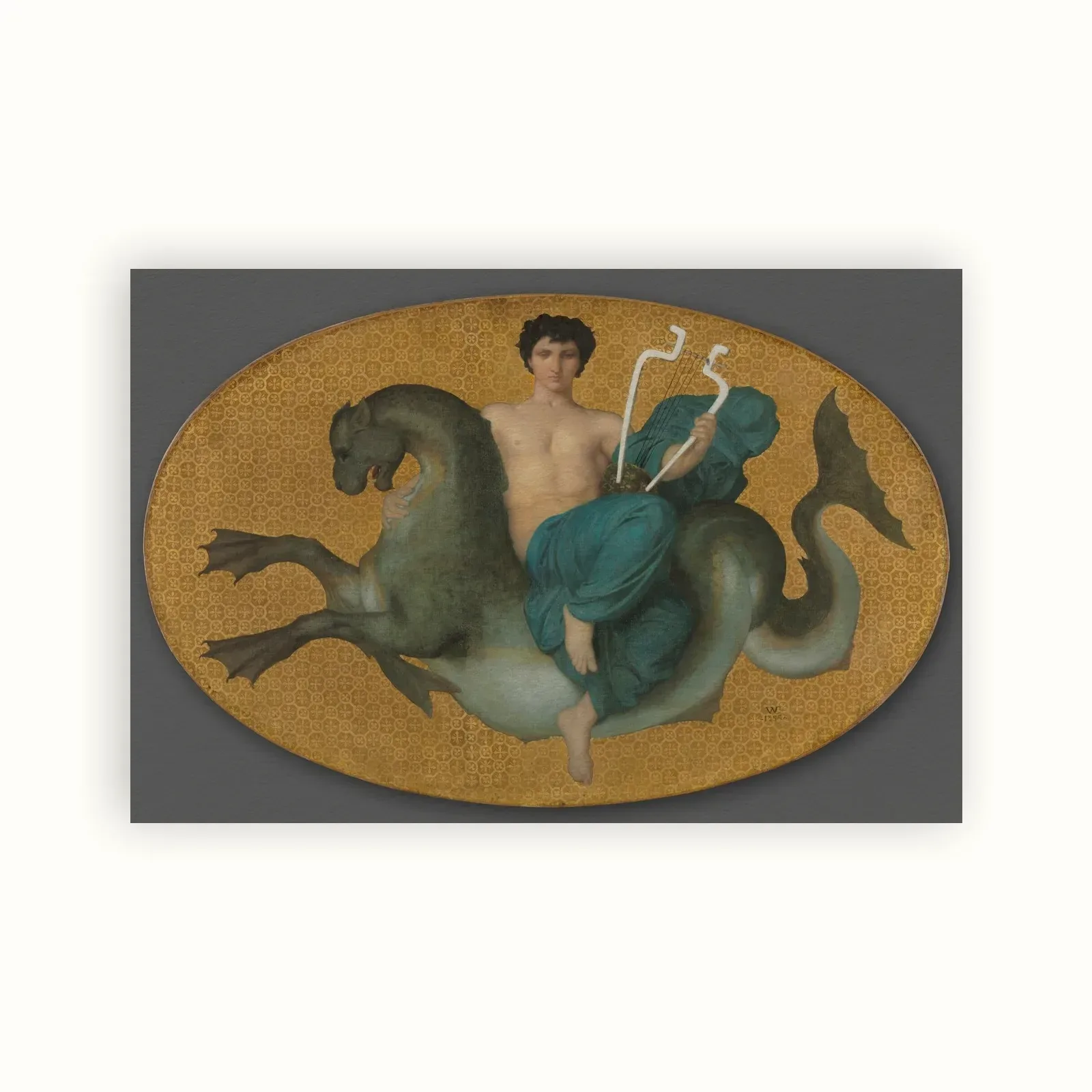 Arion on a Sea Horse by William-Adolphe Bouguereau, 1855: as a fine art print