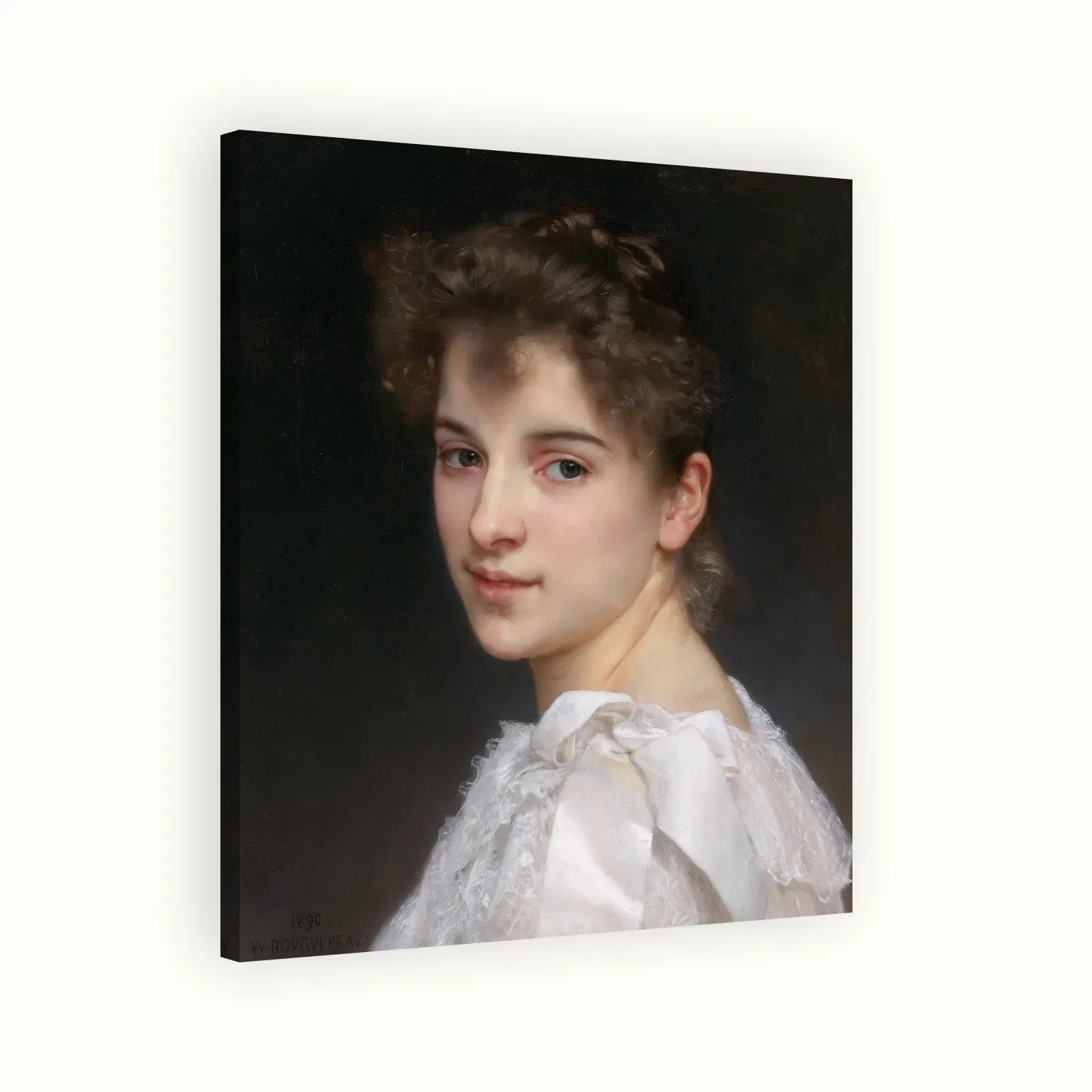 Gabrielle Cot by William-Adolphe Bouguereau, 1890: Stretched canvas