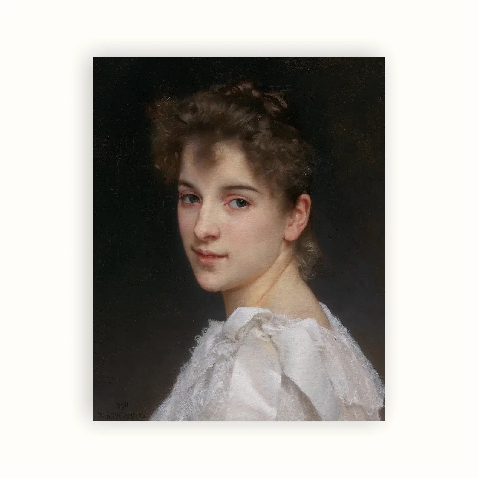 Gabrielle Cot by William-Adolphe Bouguereau, 1890: as a fine art print