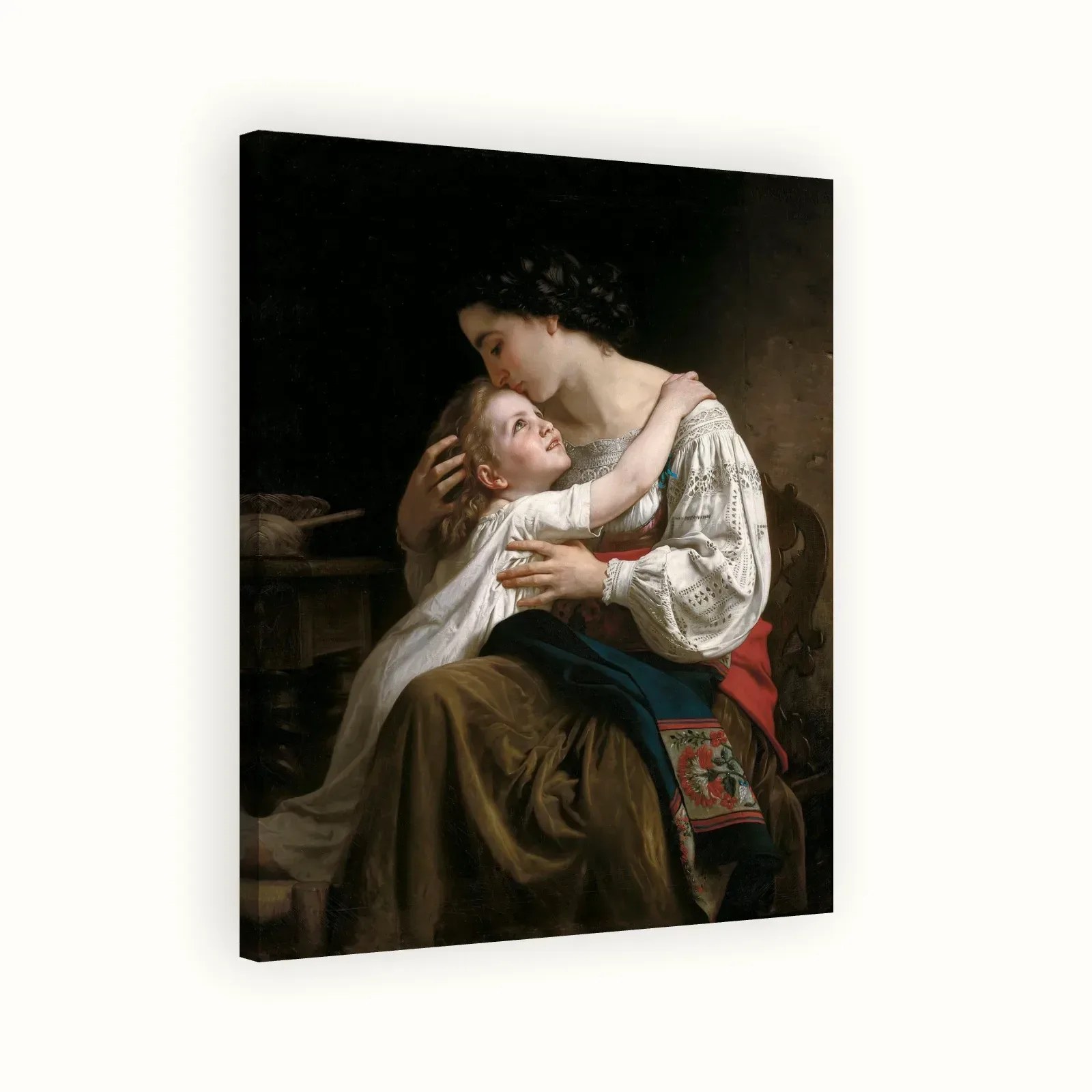 Le lever by William-Adolphe Bouguereau, 1865: Stretched canvas