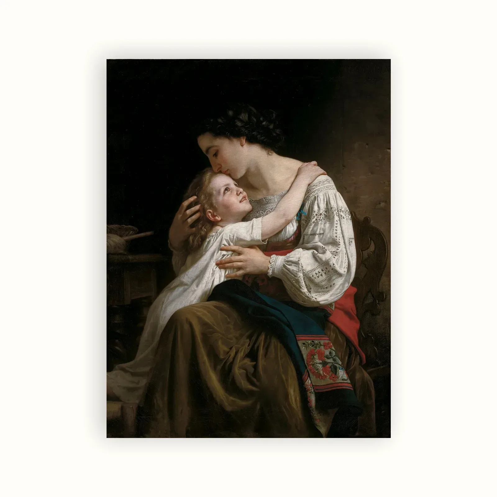 Le lever by William-Adolphe Bouguereau, 1865: as a fine art print