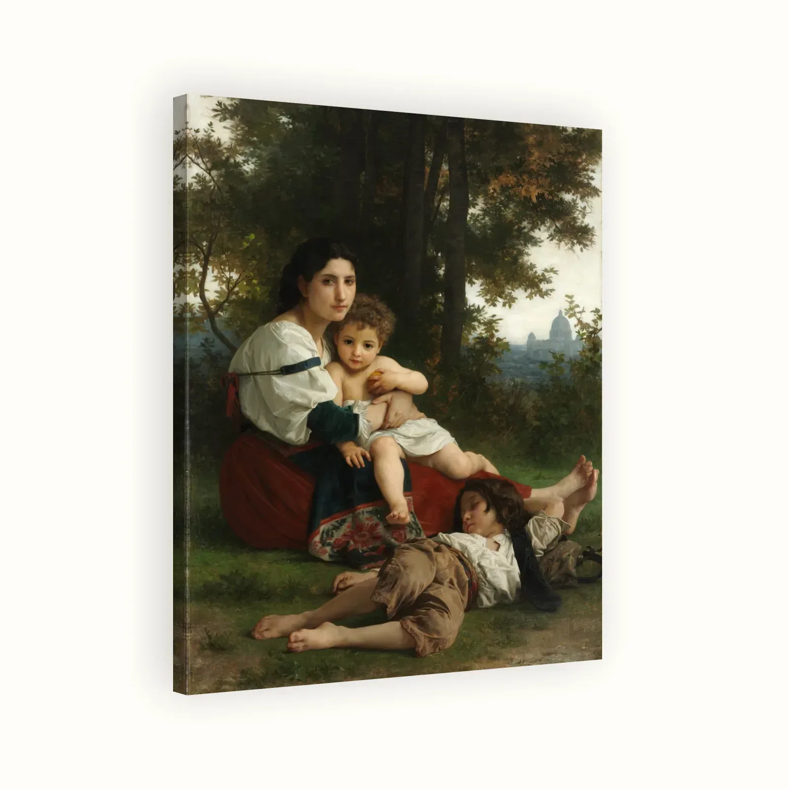 Rest by William-Adolphe Bouguereau, 1879: Stretched canvas