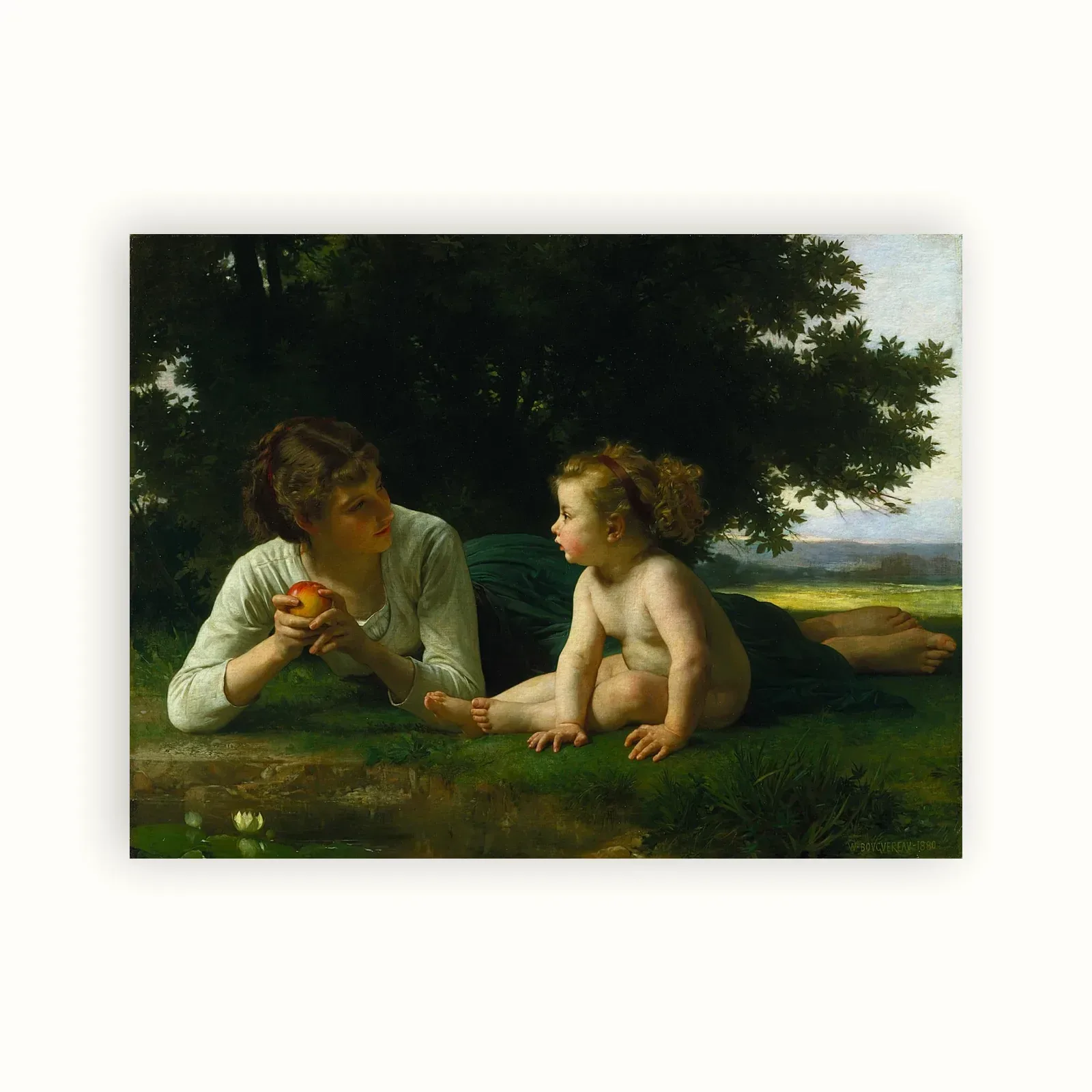 Temptation by William-Adolphe Bouguereau, 1880: as a fine art print