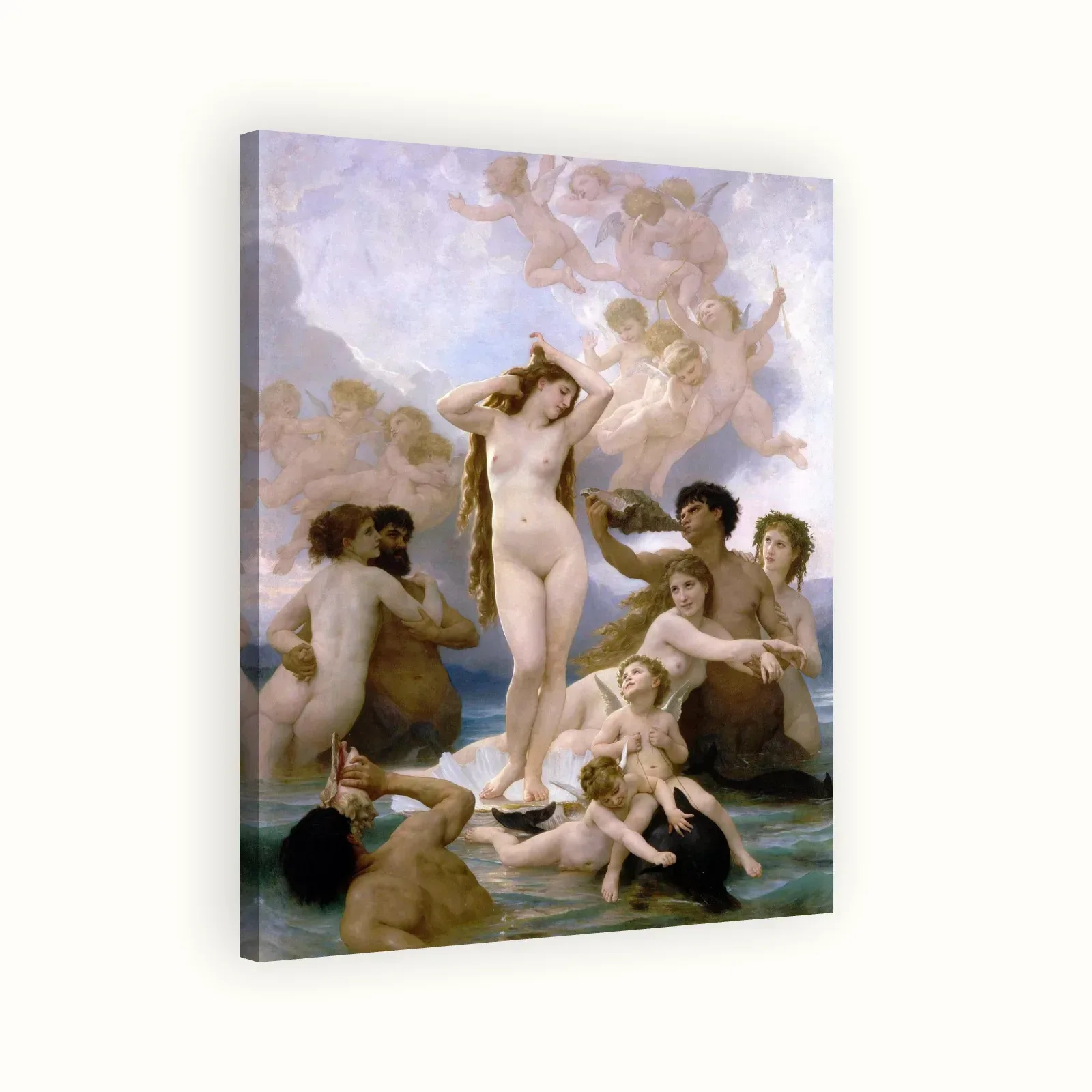 The Birth of Venus by William-Adolphe Bouguereau, 1879: Stretched canvas