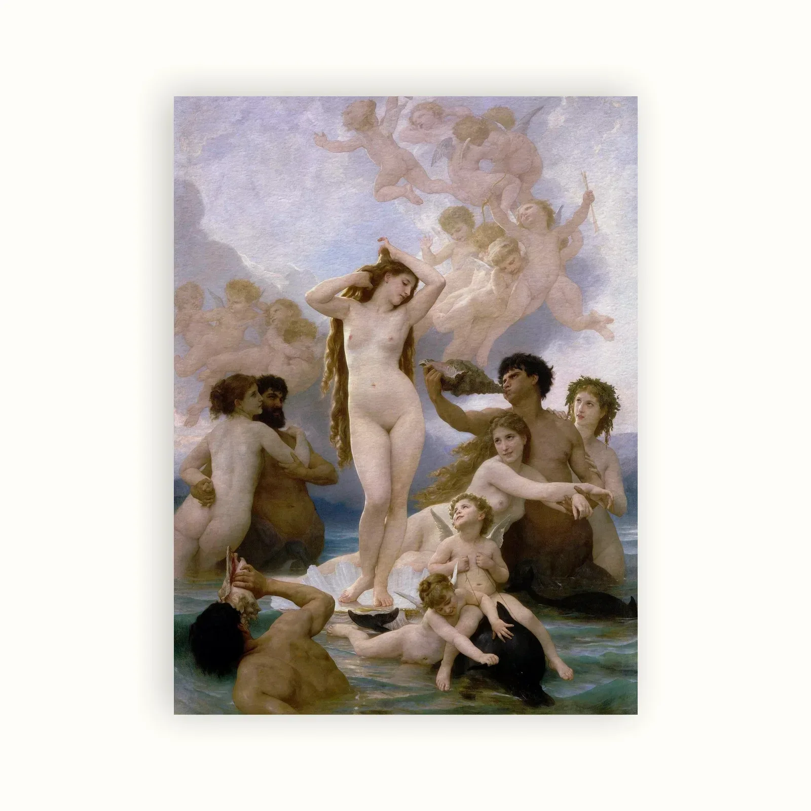 The Birth of Venus by William-Adolphe Bouguereau, 1879: as a fine art print