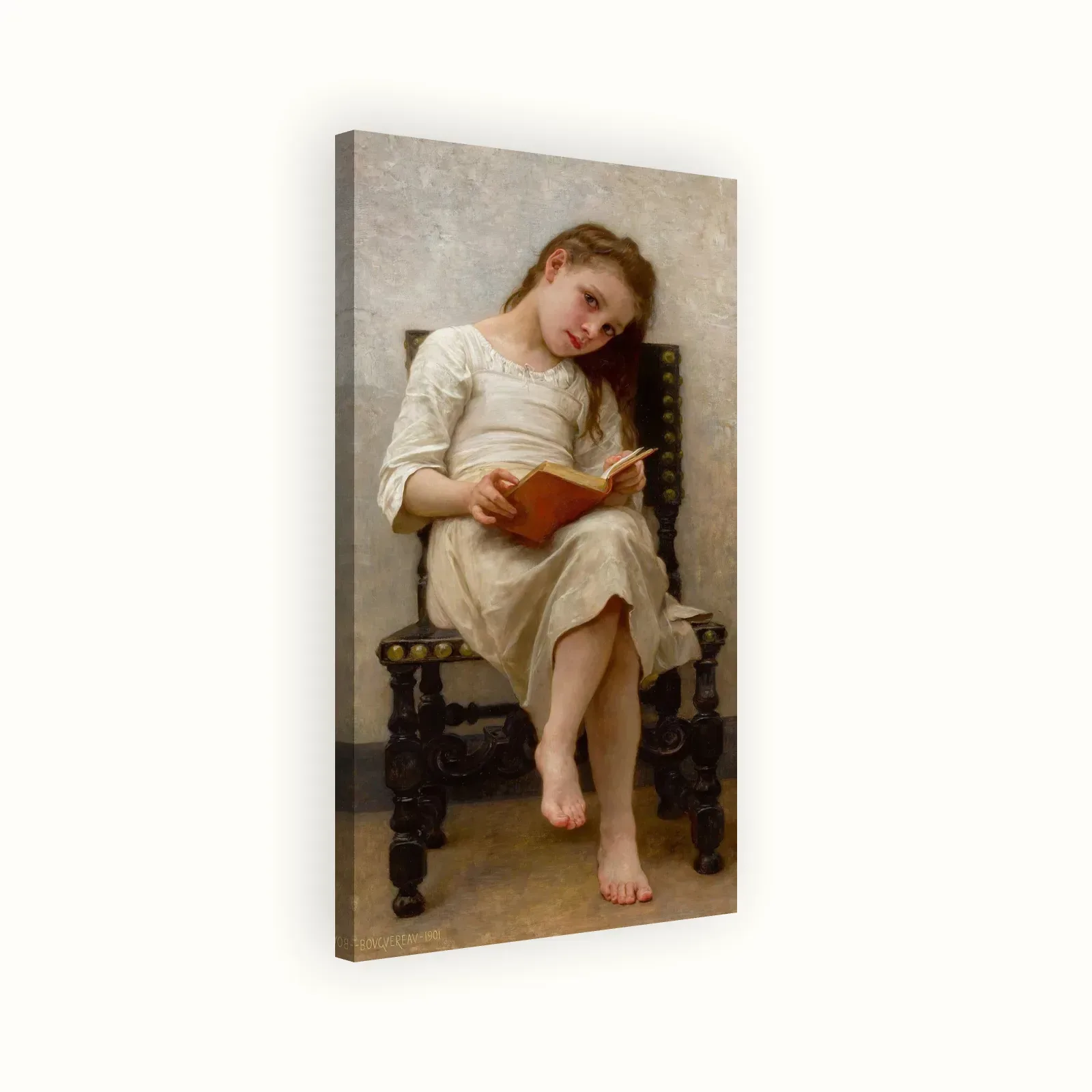 The price book by William-Adolphe Bouguereau, 1901: Stretched canvas
