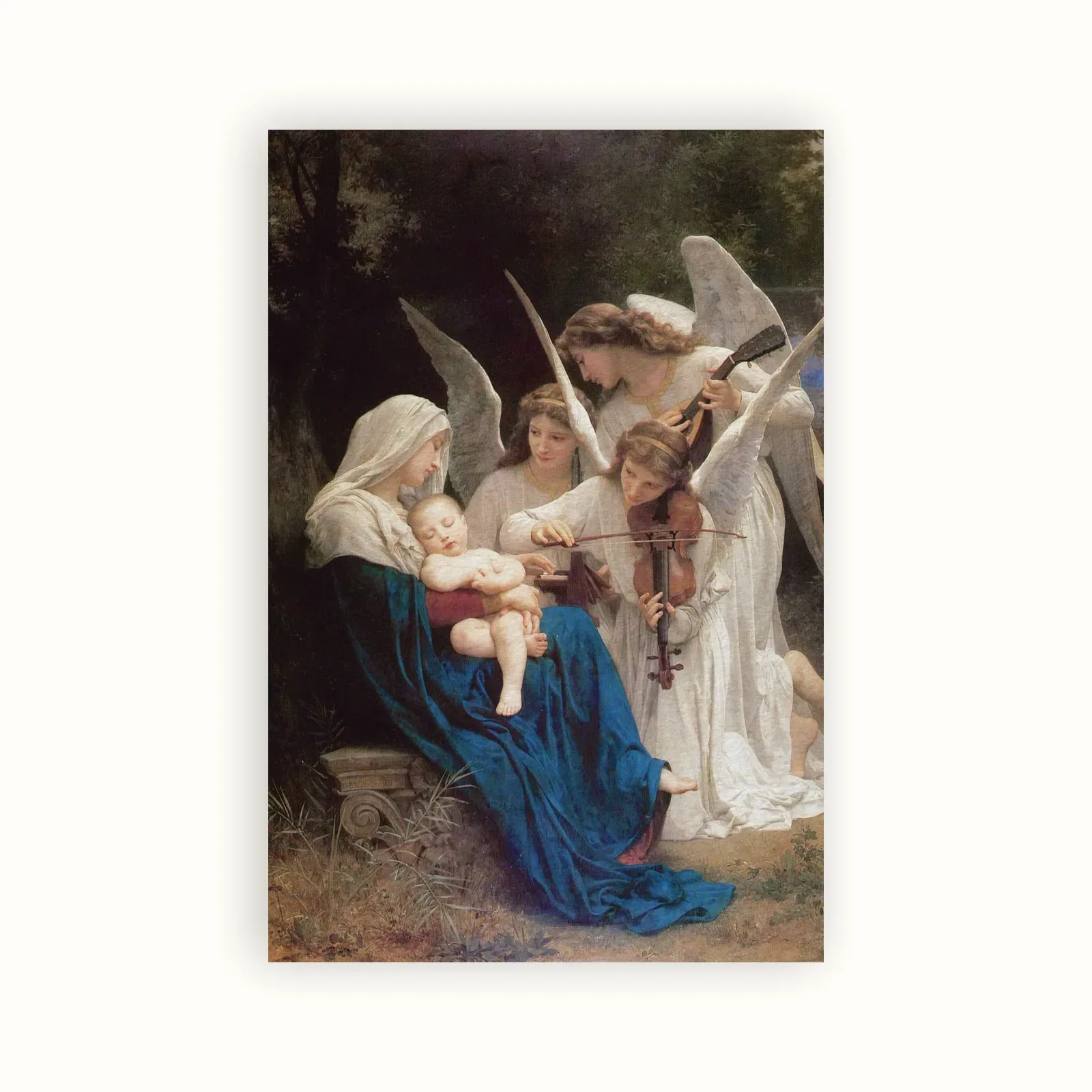 Virgin with Angels by William-Adolphe Bouguereau, 1881: as a fine art print