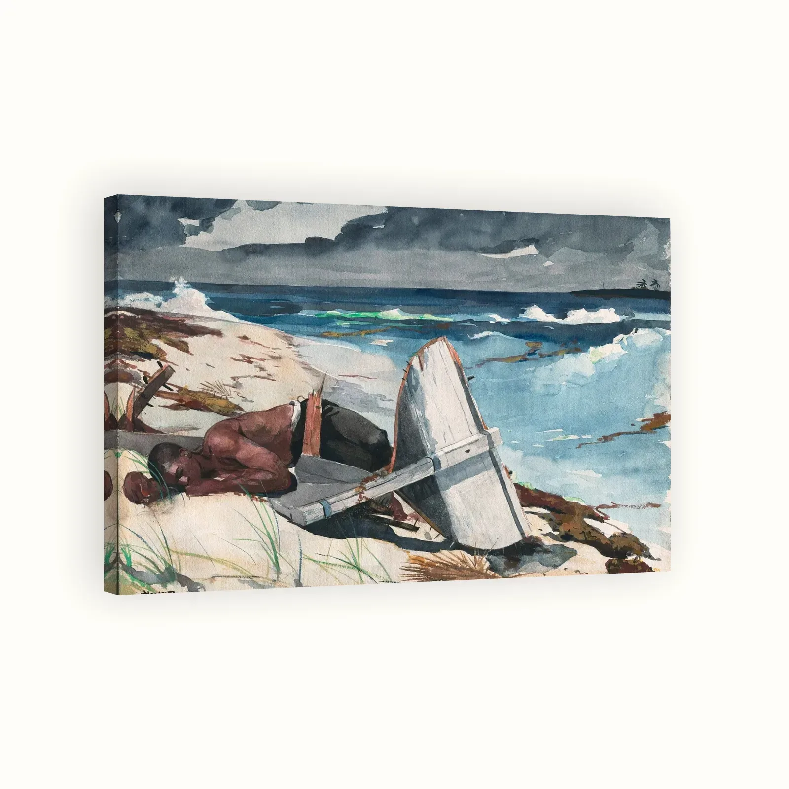 After the Hurricane, Bahamas by Winslow Homer, 1899: Stretched canvas