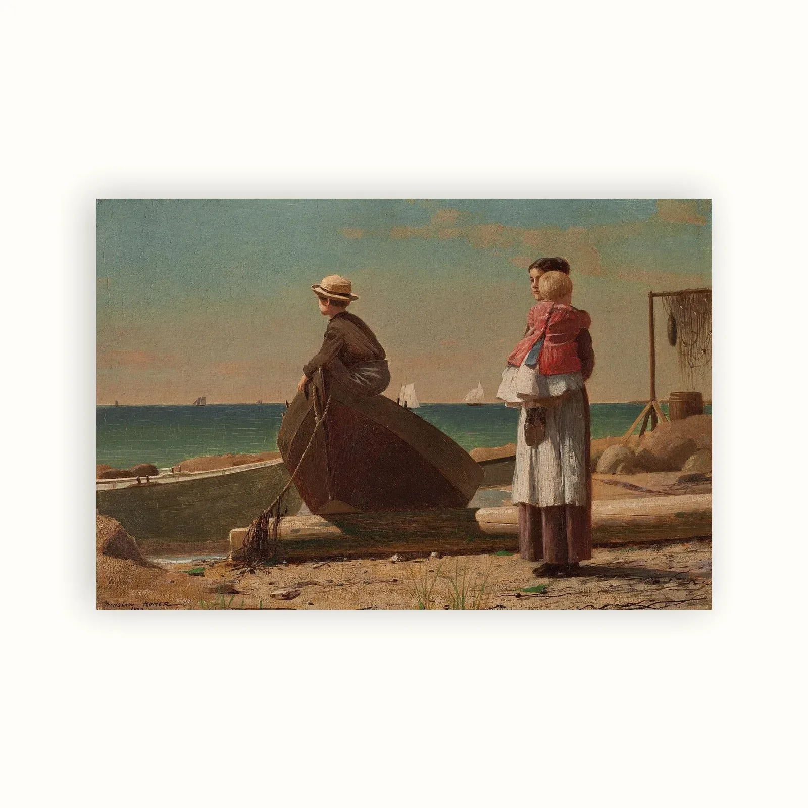 Dad's Coming! by Winslow Homer, 1873: as a fine art print