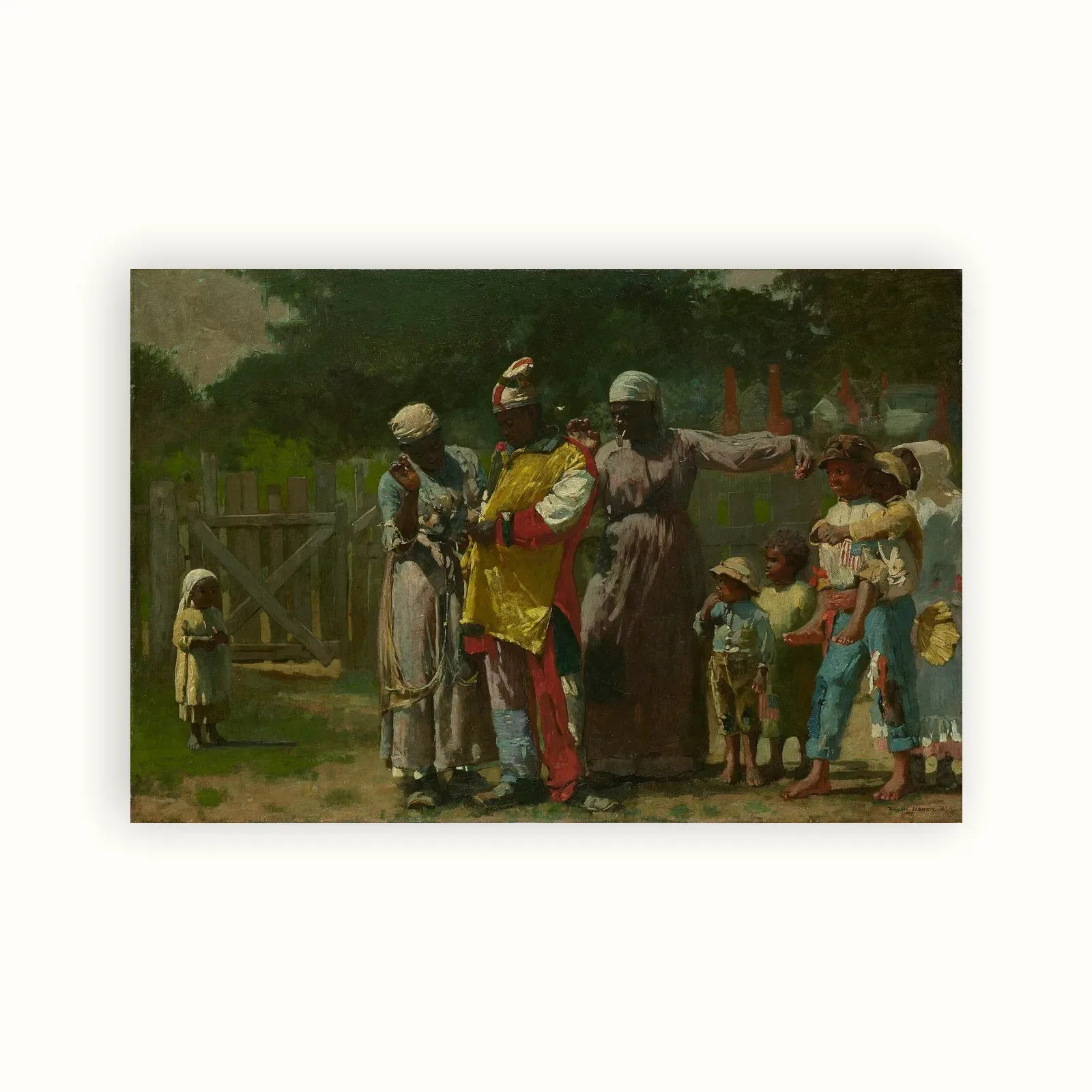 Dressing for the Carnival by Winslow Homer, 1877: as a fine art print