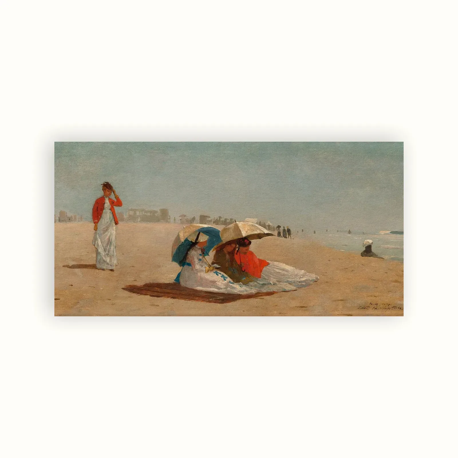 East Hampton Beach, Long Island by Winslow Homer, 1874: as a fine art print