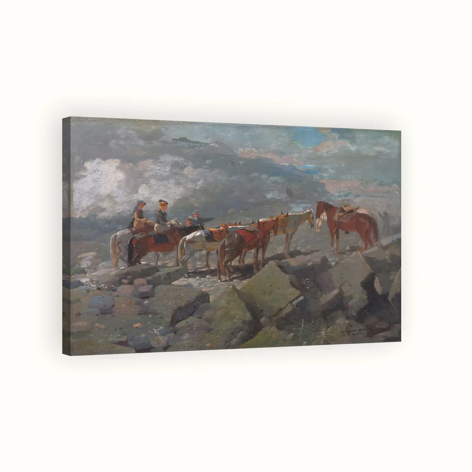Mount Washington by Winslow Homer, 1869: Stretched canvas
