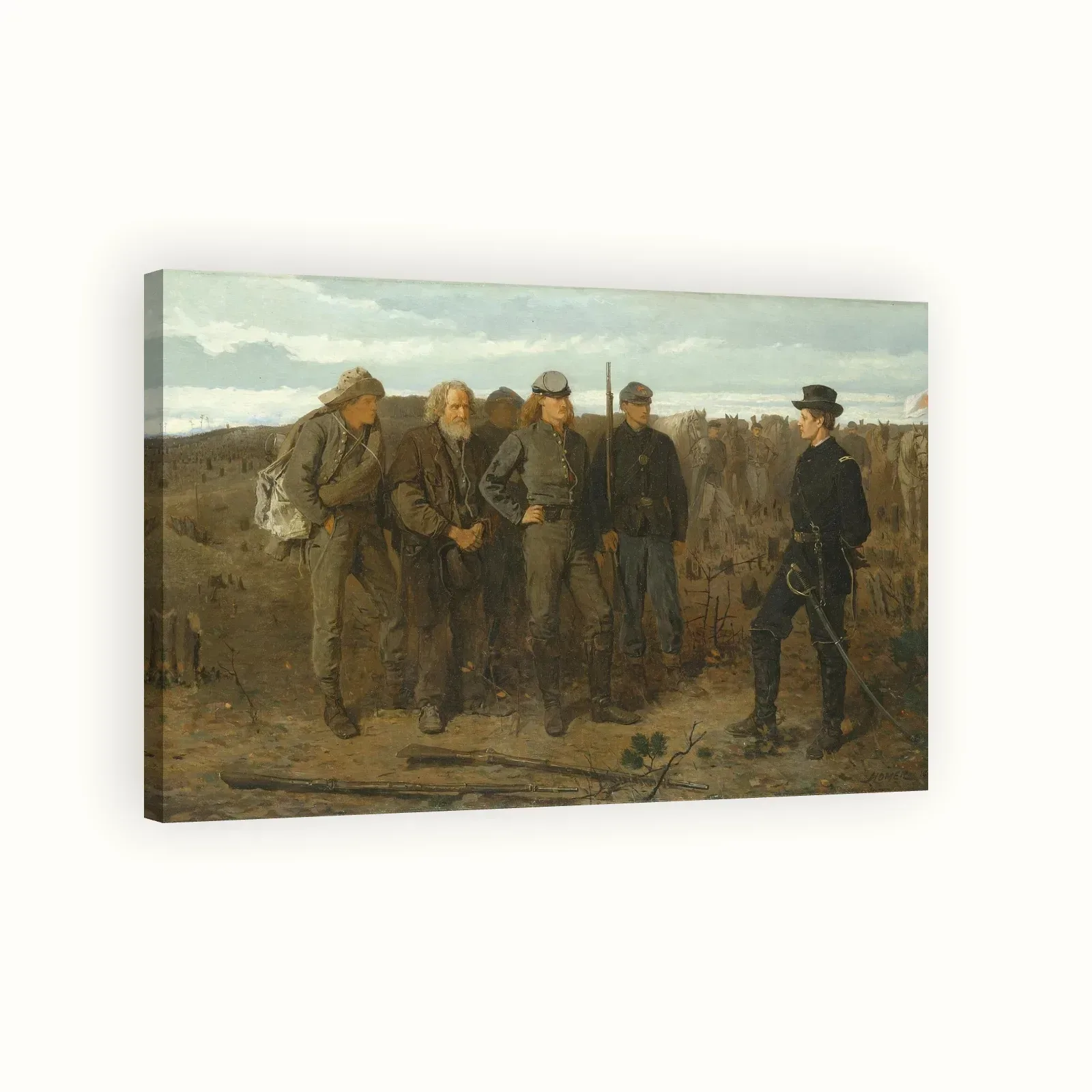 Prisoners from the Front by Winslow Homer, 1866: Stretched canvas