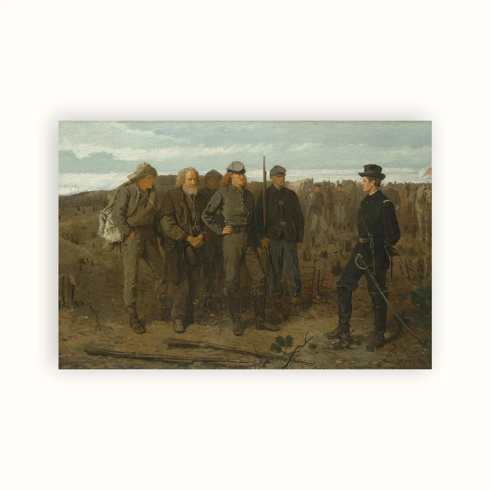 Prisoners from the Front by Winslow Homer, 1866: as a fine art print