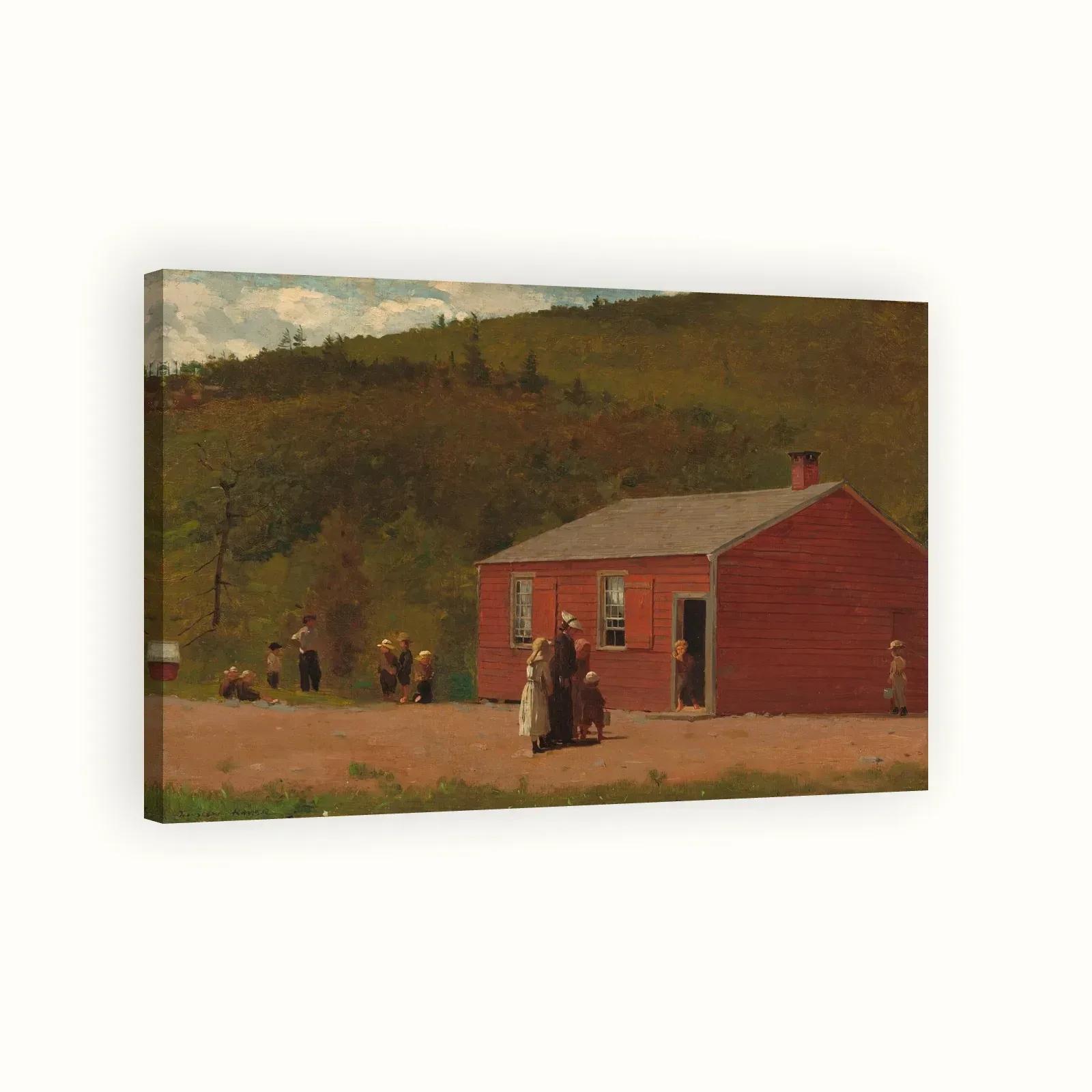 School Time by Winslow Homer, c. 1874: Stretched canvas