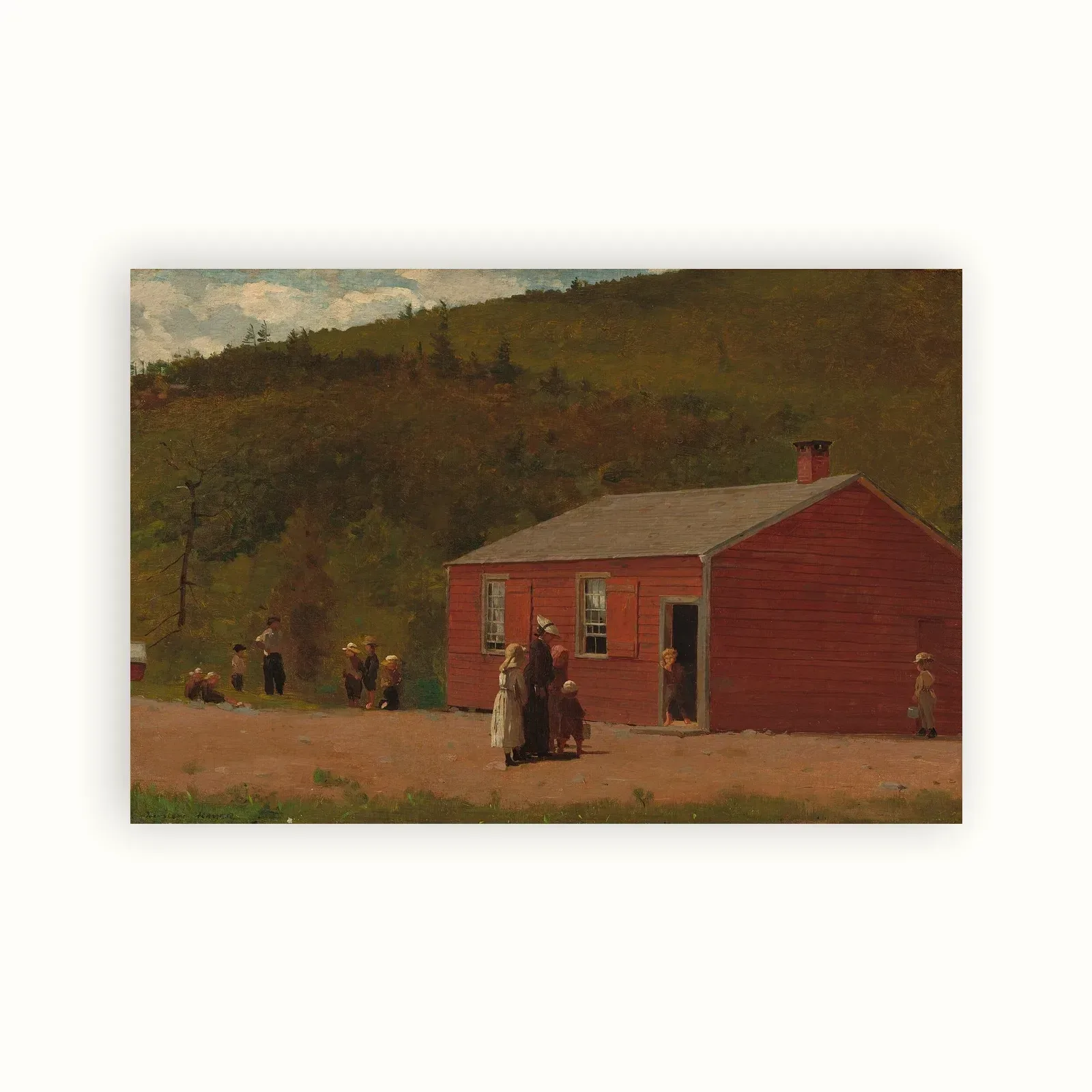 School Time by Winslow Homer, c. 1874: as a fine art print