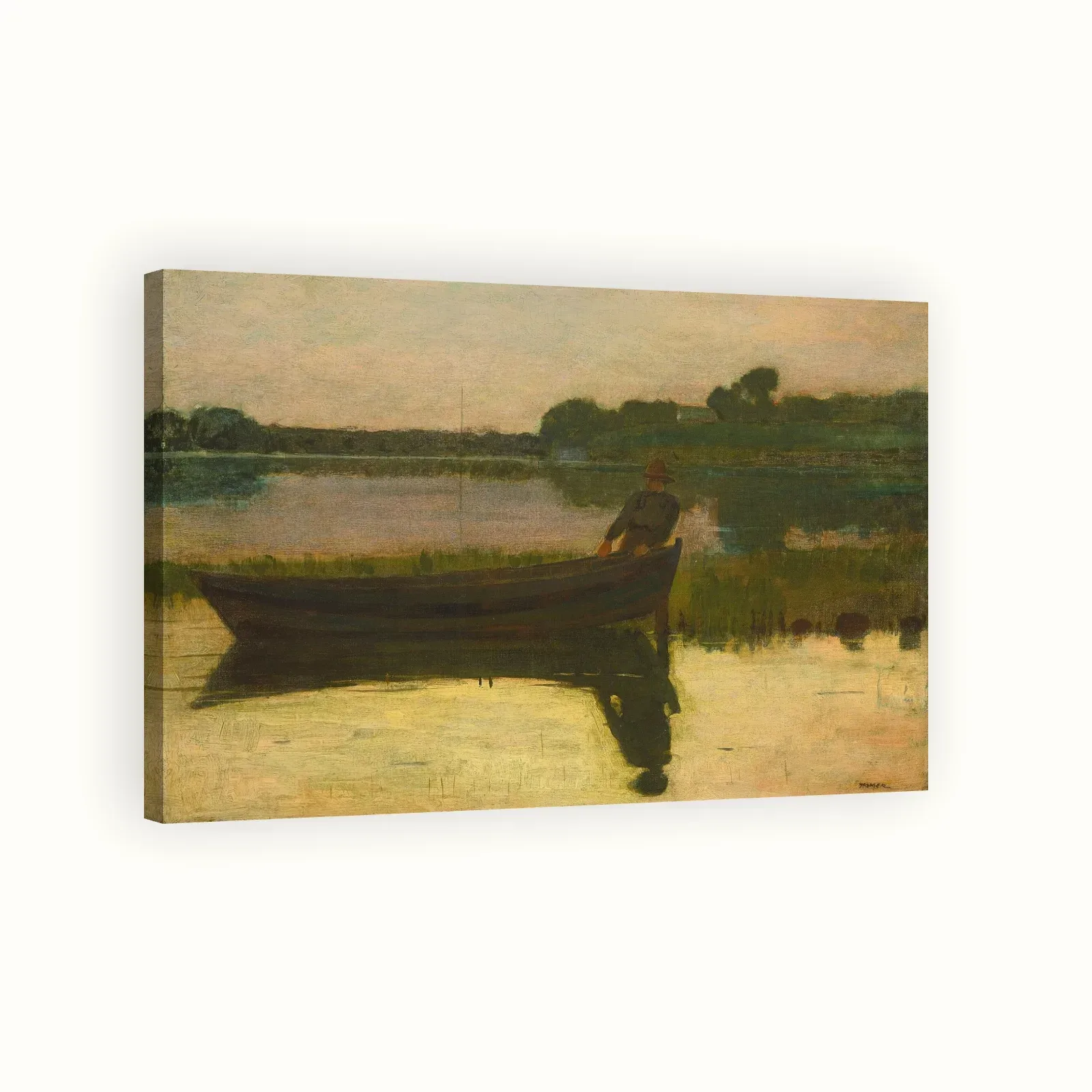 Sunset by Winslow Homer, c. 1875: Stretched canvas