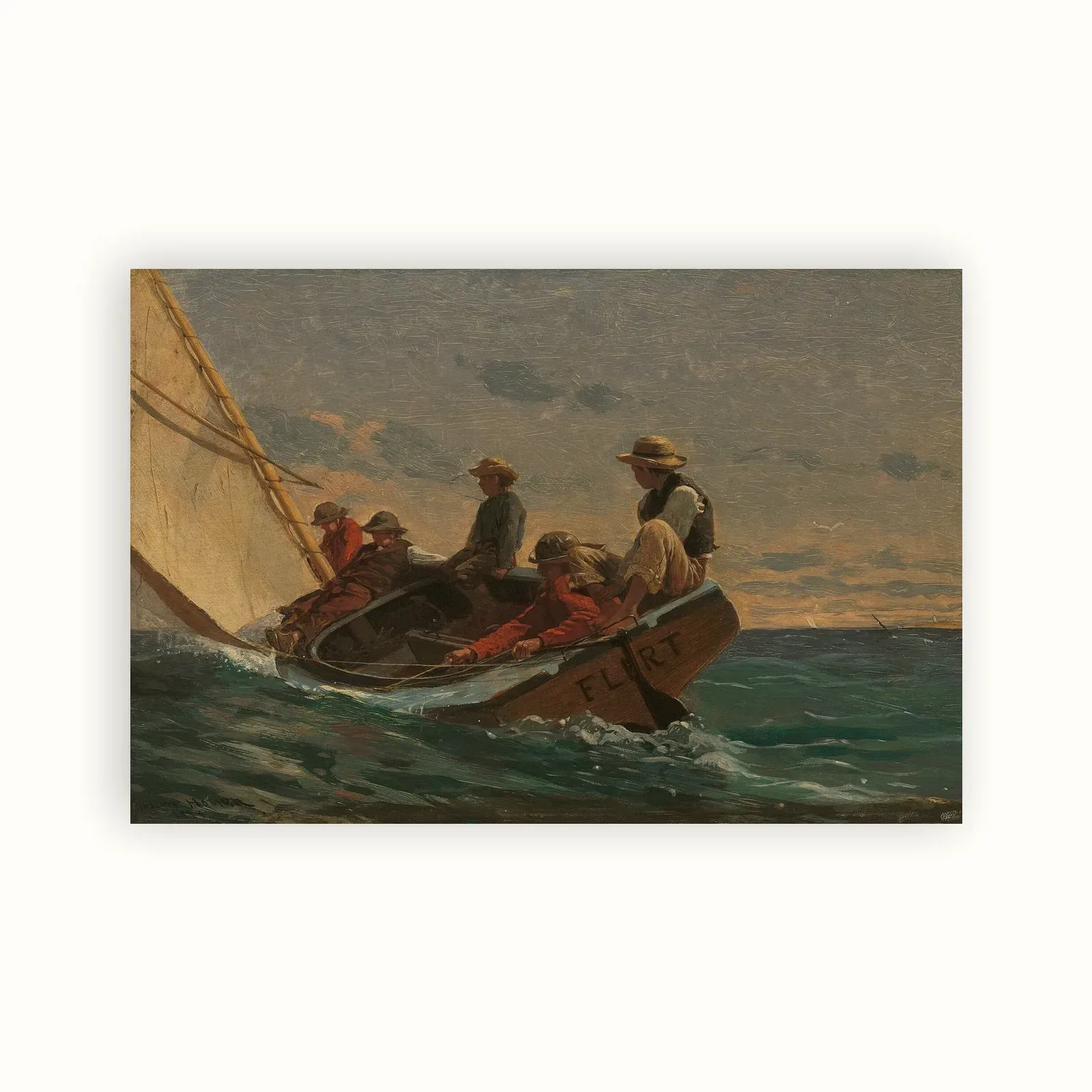 The Flirt by Winslow Homer, 1874: as a fine art print
