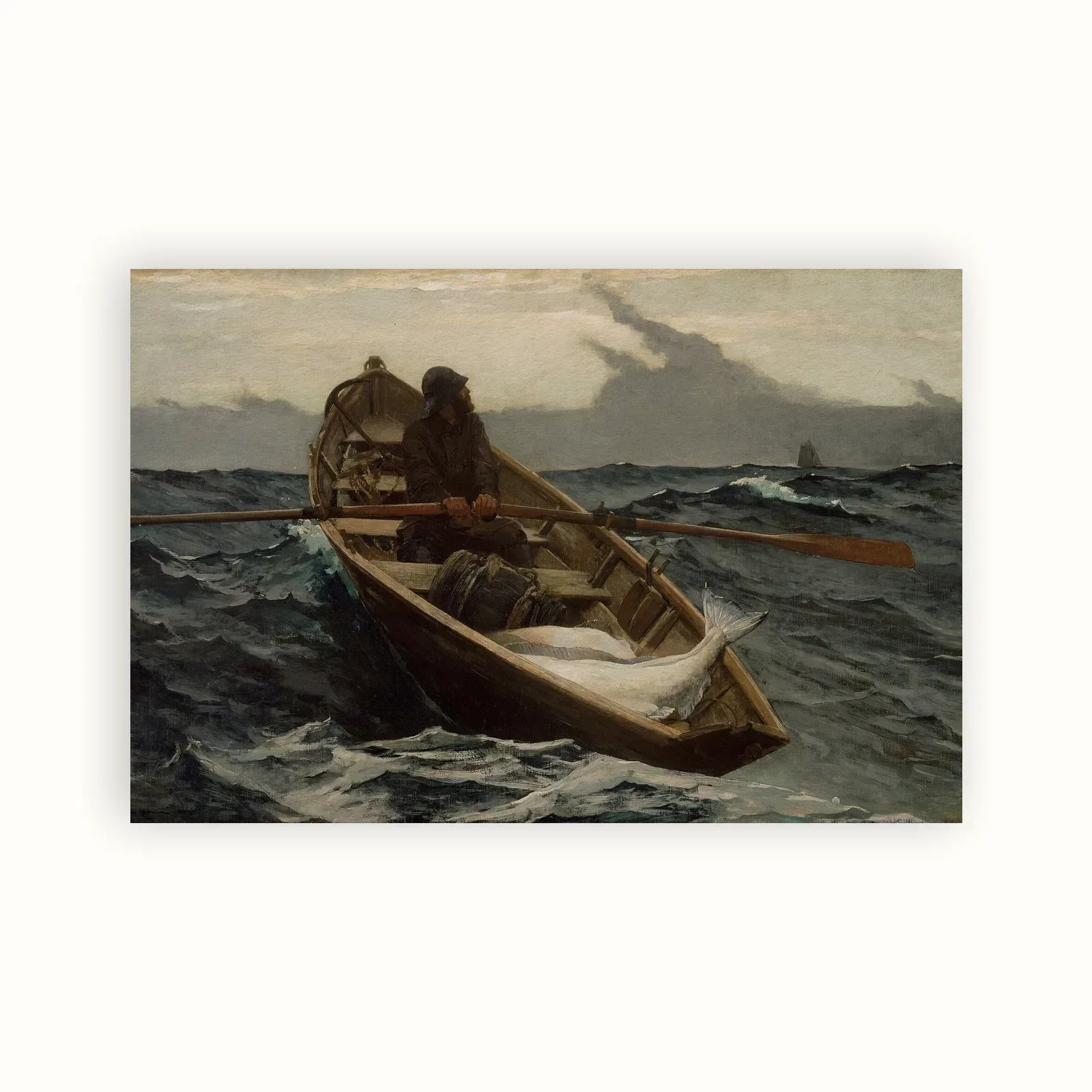 The Fog Warning by Winslow Homer, 1885: as a fine art print