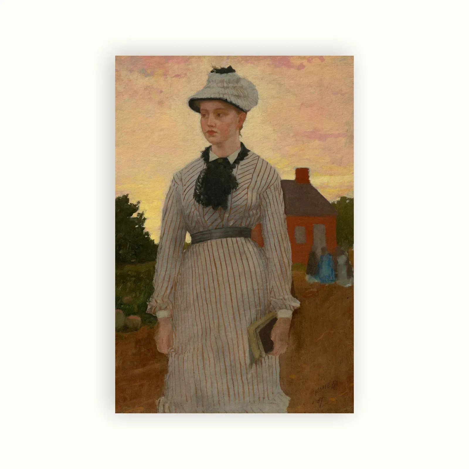 The Red School House by Winslow Homer, 1873: as a fine art print